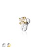 CZ PRONG 316L SURGICAL STEEL HEAD AND BASE DERMAL SET 